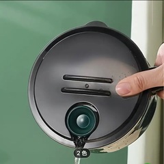 新品未使用蓋と取手付きステンレスボウルの画像
