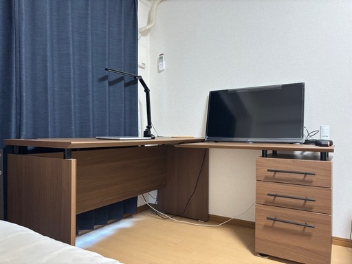 ニトリ　L字デスク