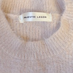 MAJESTIC LEGON ショルダーレースシャギーニットの画像