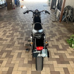KAWASAKI エストレア　BJ250A フルカスタム　社外マフラー　社外タンク　社外ハンドル　油脂類交換　プラグ交換　ドライブチェーン交換の画像
