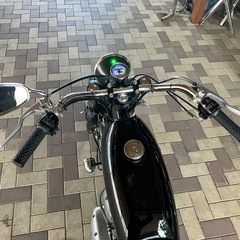 KAWASAKI エストレア　BJ250A フルカスタム　社外マフラー　社外タンク　社外ハンドル　油脂類交換　プラグ交換　ドライブチェーン交換の画像