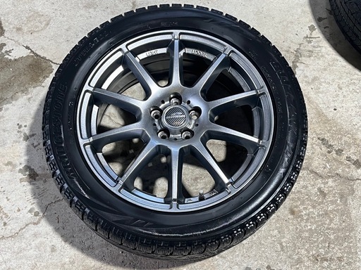 １７インチＡＷ　アルミホイール　社外　ＰＣＤ１００×５穴　７Ｊ　オフセット４８　ガンメタ　スバル　レガシィ等