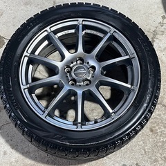 １７インチＡＷ　アルミホイール　社外　ＰＣＤ１００×５穴　７Ｊ　オフセット４８　ガンメタ　スバル　レガシィ等の画像