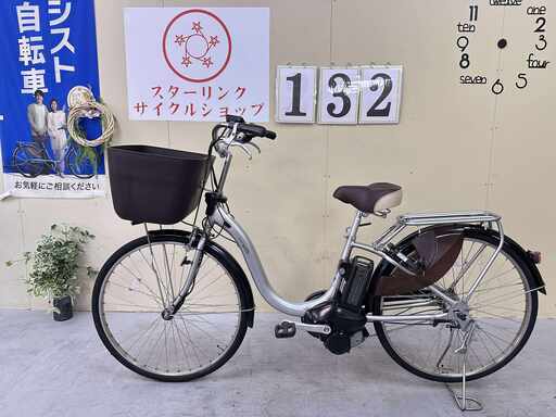 132整備済新基準良品　ヤマハ　Pas With電動アシスト自転車26インチ中古車
