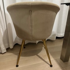 ベロア　ダイニングチェア4脚セットの画像
