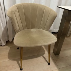 ベロア　ダイニングチェア4脚セットの画像
