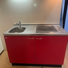 ワンルームマンション取り外し　中古システムキッチン
の画像