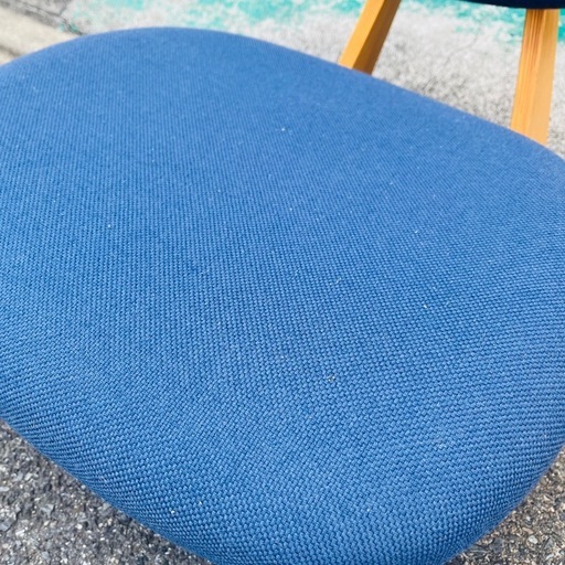 《売約済》天童木工　低座椅子　S-5016NA-ST（Tendo Mokko Low Chair S-5016NA-ST） 天童木工 低座椅子 S-5016NA-ST Tendo Mokko Low Chair 柳宗理 デザイナーズチェア 和モダン 木製フレーム ファブリックチェア