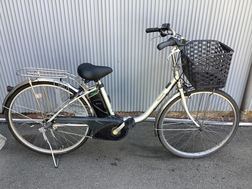 730  パナソニック新機種電動アシスト自転車vivi TX26インチシルバーボディー