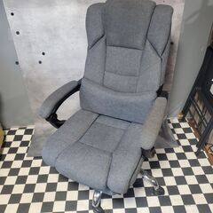 サンワダイレクト オフィスチェア ハイバック リクライニング 160度 オットマン付き の画像