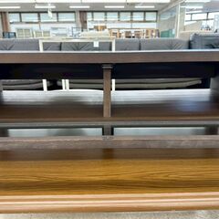 ★リユースのサカイ高崎店★TJ13153  ローテーブル ダークブラウン H30×D46×W108.4 クリーニング済みの画像