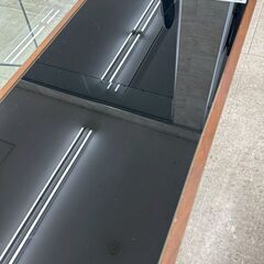 ★リユースのサカイ高崎店★TJ13154  ガラステーブル 茶 H38×D45×W100 クリーニング済みの画像