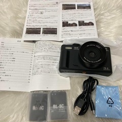 【新品】デジカメ 5k 7500万画素 Wi-Fi 180度回転ディスプレイ vlogの画像