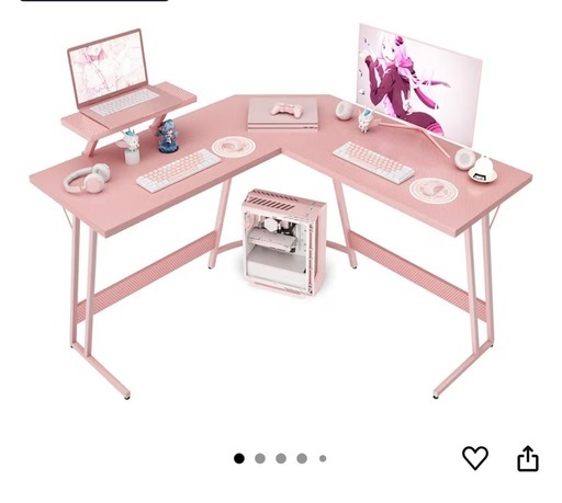 ゲーミングチェア＆デスク(ピンク)