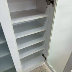 ★リユースのサカイ高崎店★TJ13158  カウンター収納 白 H85.5×D27×W120 クリーニング済みの画像