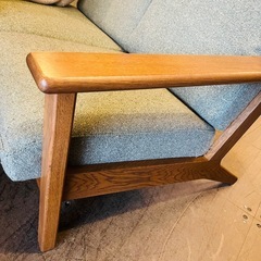 ウニコ　ヴィスカ　ソファ　2人掛け（unico VISKA 2P sofa）　ウニコ ヴィスカ ソファ 2人掛け unico VISKA 2P sofa 北欧 ナチュラル 木製 オーク ファブリック リビング カフェの画像