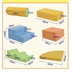 キッズ ソフトブロック 室内遊具の画像