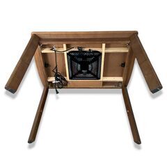 【いすで座れる高さのこたつ◎】木製 家具調こたつ 90cm×60cm 高さ調整可◇ヒーター動作確認済みの画像