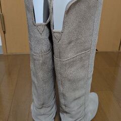  スエードニーハイブーツ サイズ37 の画像