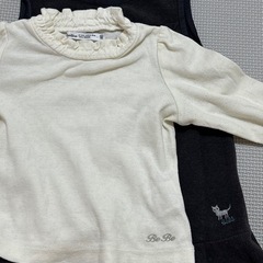 bebe ジャンパースカート インナーセット 女の子の画像