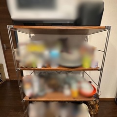 無印　スチールラックシェルフの画像