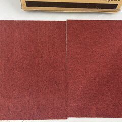 【ほぼ未使用】タイルカーペット サンゲツ NT-700 廃番色レッド　20枚の画像