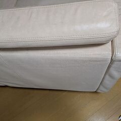無印　ソファ本体ツーシーター　レザーの画像