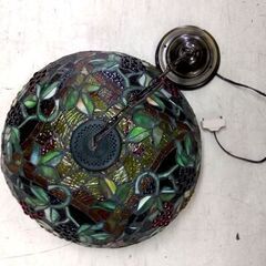 デコライト ステンドグラス風 吊り下げ照明 直径：約42cm ブドウ ティファニー柄 葡萄 テーブルライト 家電 アンティーク 札幌市 中央区 南12条の画像