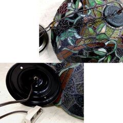 デコライト ステンドグラス風 吊り下げ照明 直径：約42cm ブドウ ティファニー柄 葡萄 テーブルライト 家電 アンティーク 札幌市 中央区 南12条の画像