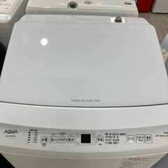 安心の1年保証付き！AQUA 全自動洗濯機　7.0kg 2024年製　【トレファク堺福田店】の画像