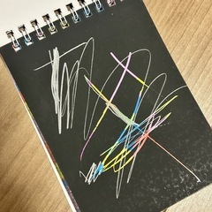 スケッチノート カラフル レインボー 知育 お絵描きの画像