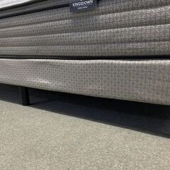 IDC大塚 キングスダウン レガリア シングル マットレス ロイヤルティ+ボトム セット ダブルクッション 寝具 中古家具 店頭引取歓迎 R10156の画像