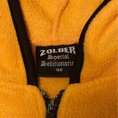 サイズ150㎝　ZOLDER フード付き　フリース　パーカー　オレンジ色　の画像