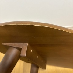 円卓・テーブル　横幅120㎝×縦70㎝×高さ34㎝の画像