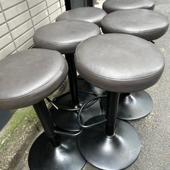 B.Bファニシング モダンクラブ昇降バーチェアー ダークグレー ONCH0221LEDGYの画像