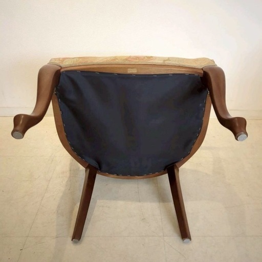 7脚セット maruni マルニ ダイニングチェア 猫足 花柄 アームチェア