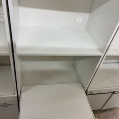 【ジャングルジャングル滋賀草津店】ジモティ来店特価!!　食器棚　ホワイト　J-251072の画像