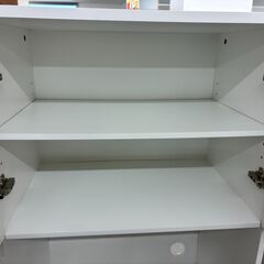 【ジャングルジャングル滋賀草津店】ジモティ来店特価!!　食器棚　ホワイト　J-251072の画像