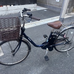 Panasonic 電動アシスト自転車 ネイビーの画像