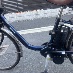 Panasonic 電動アシスト自転車 ネイビーの画像
