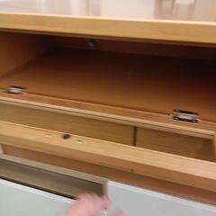 ★リユースのサカイ千葉中央店★ サンコウ TV台 ナチュラル H47×D46×W135 クリーニング済み TC5063の画像