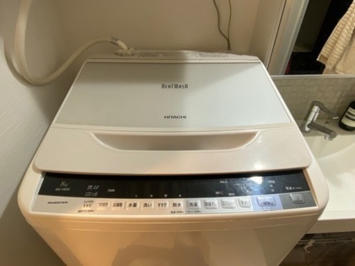 洗濯機  HITACHI BEAT WASH 8kg BW-V80A