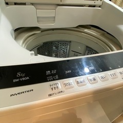 洗濯機  HITACHI BEAT WASH 8kg BW-V80Aの画像
