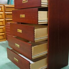 ★朝霞の雑貨屋さん★KOUKISIN★ 米軍払い下げ品 ＜5-DRAWER CHEST / BROWN 5段チェスト / ブラウン＞ USED品 ヴィンテージ の画像