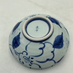 有田焼　つけもの鉢　青彩若葉　1点の画像
