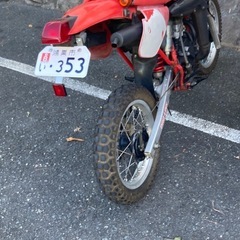 ホンダ CRM50（1988年式）現状販売／前タイヤ新品／自賠責あり／エンジン好調です！！ノーマルで90kmでますよ👍とりあえずメッセージで希望金額聞かせてください！お願いします。。の画像