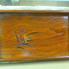 高級手造り 木製漆器 お盆の画像