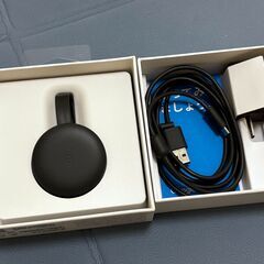 Google Chromecast 第三世代 チャコール クロームキャストの画像