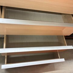 【ジャングルジャングル滋賀草津店】ジモティ来店特価!!　チェスト　鏡面　ナチュラル　J-251075の画像