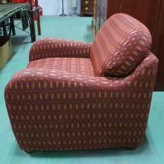米軍払い下げ品　SOFA OTOMAN　オットマン付き1人掛けソファ　USED品の画像